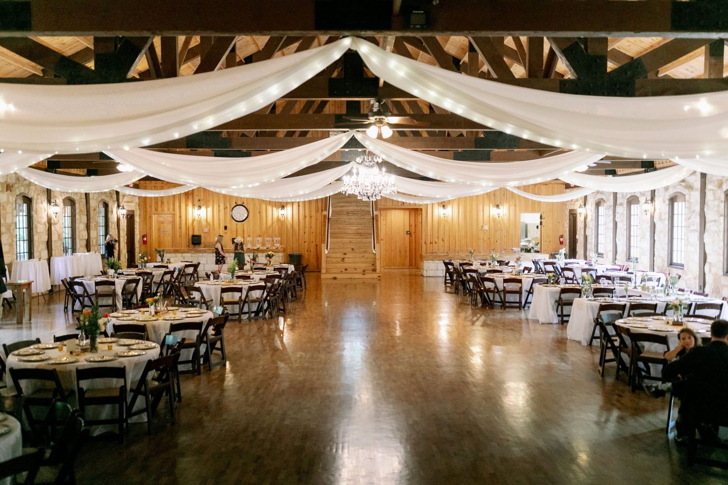 Reception setup at The Springs at Rockwall, a Dallas wedding venue