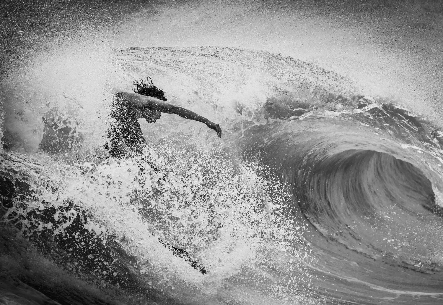 Hawaii, Oahu, Sandy Beach, Wave surfing, Bellyboarding, Shorebreak, Bodyboarding, Bodysurfing