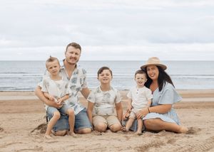 Shediac photographer New Brunswick Cap Pele Elgin family photos Grand Barachois Parlee beach beach day mini session seasonal photo packages