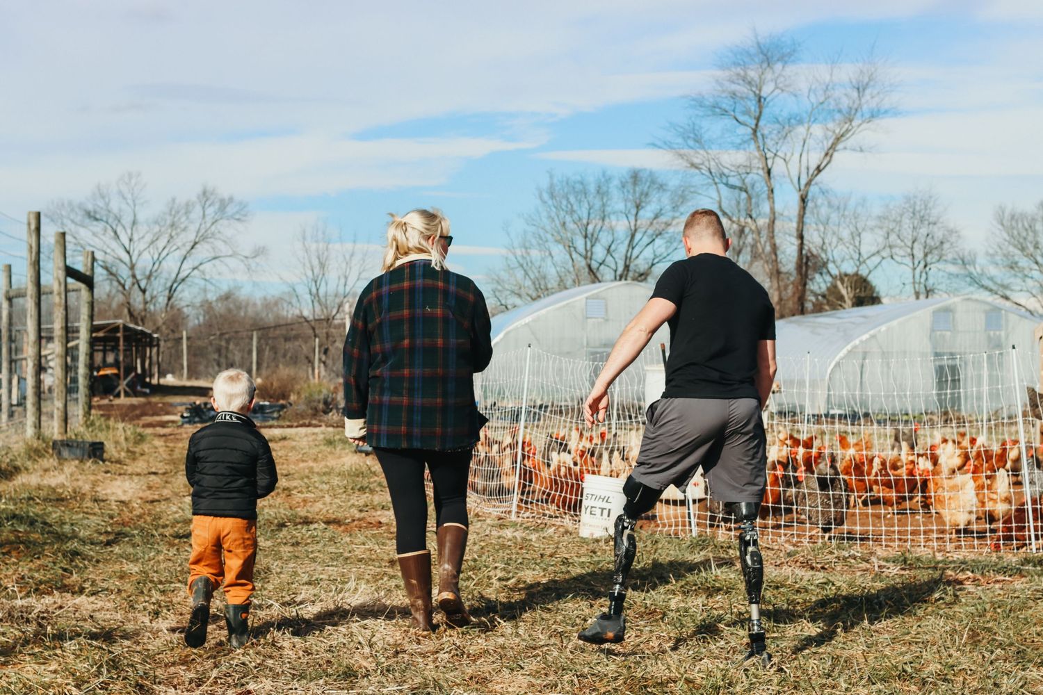 family on a farm