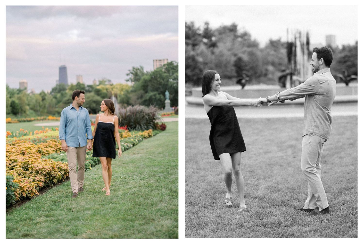 Chicago proposal photography session at Lincoln Park following a surprise engagement.