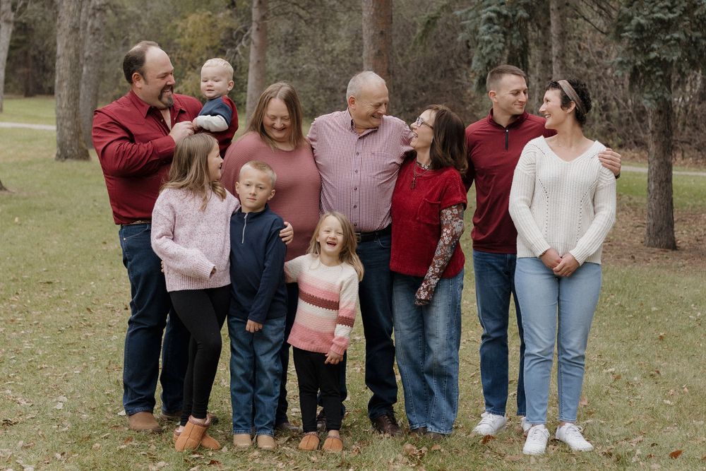Family photo with children