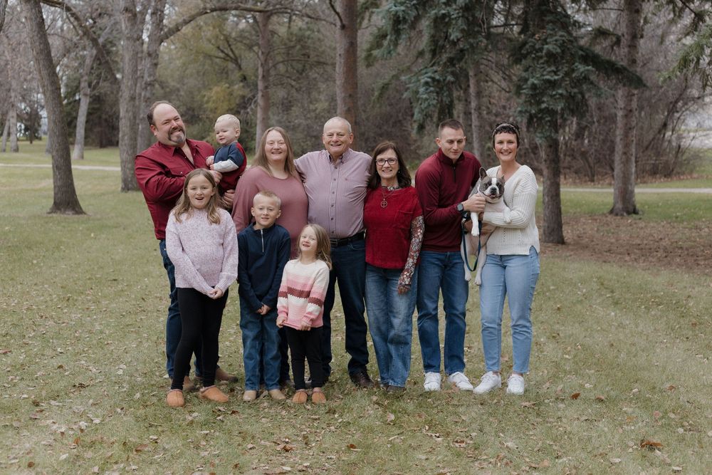 Family photo with children