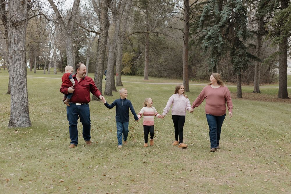 Family photo with children