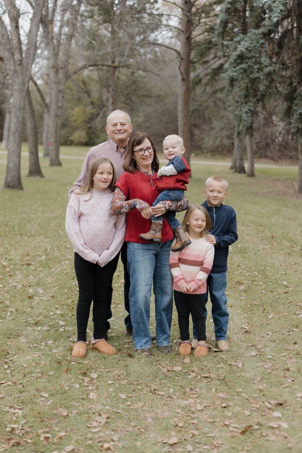 Family photo with children