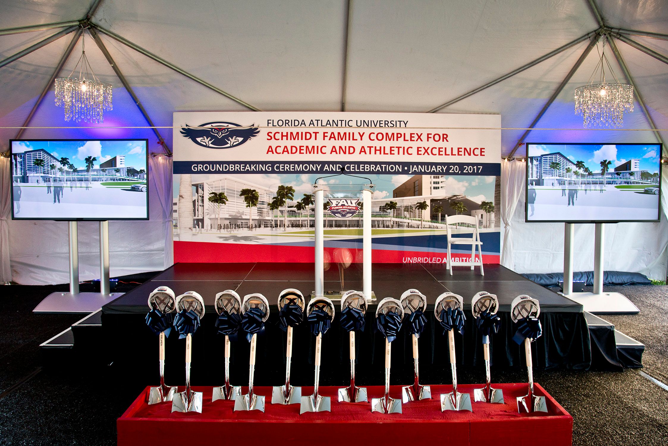 Florida Atlantic University Schmidt Family Complex Ground Breaking Jeffrey Tholl photography