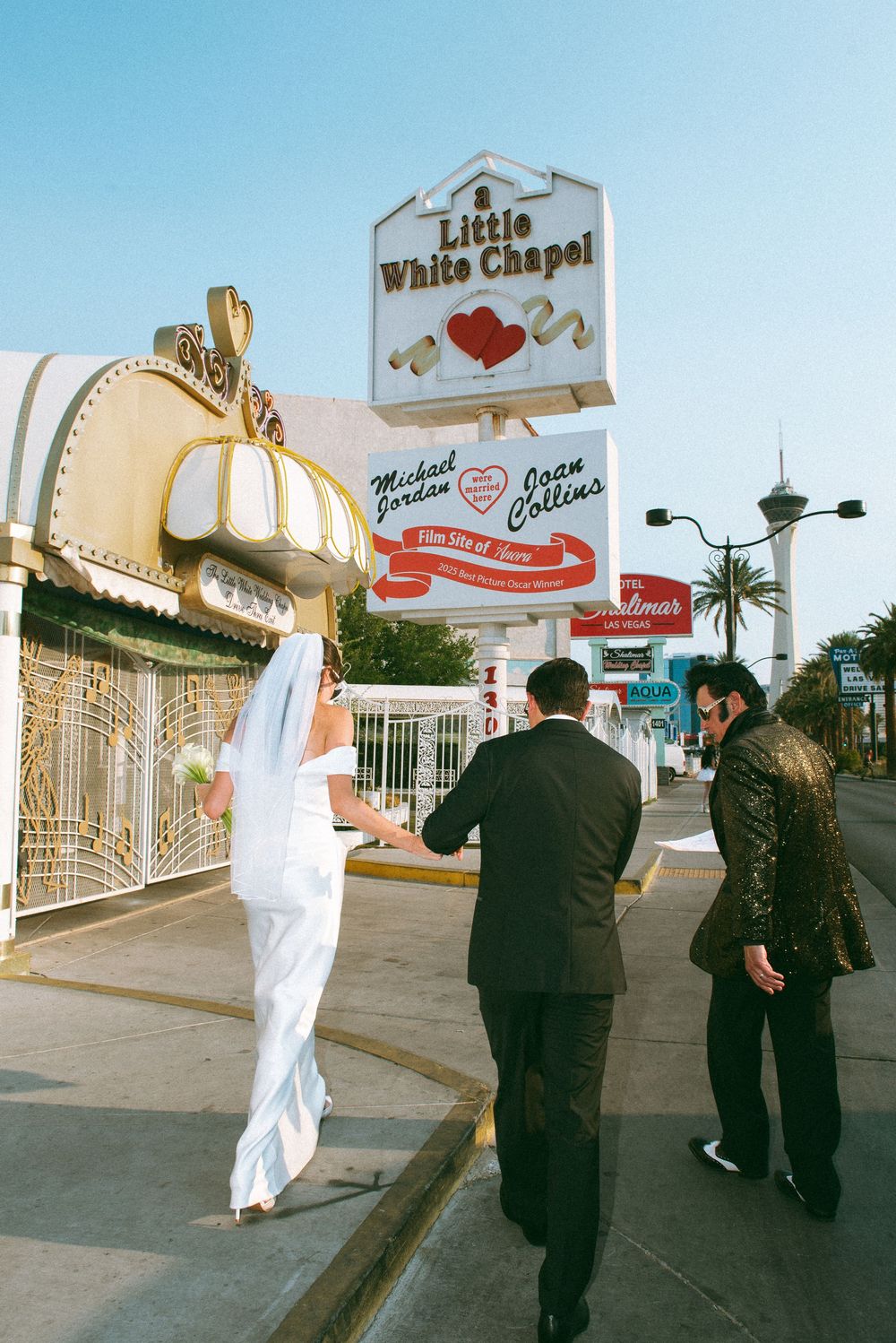 Little White wedding chapel elopement