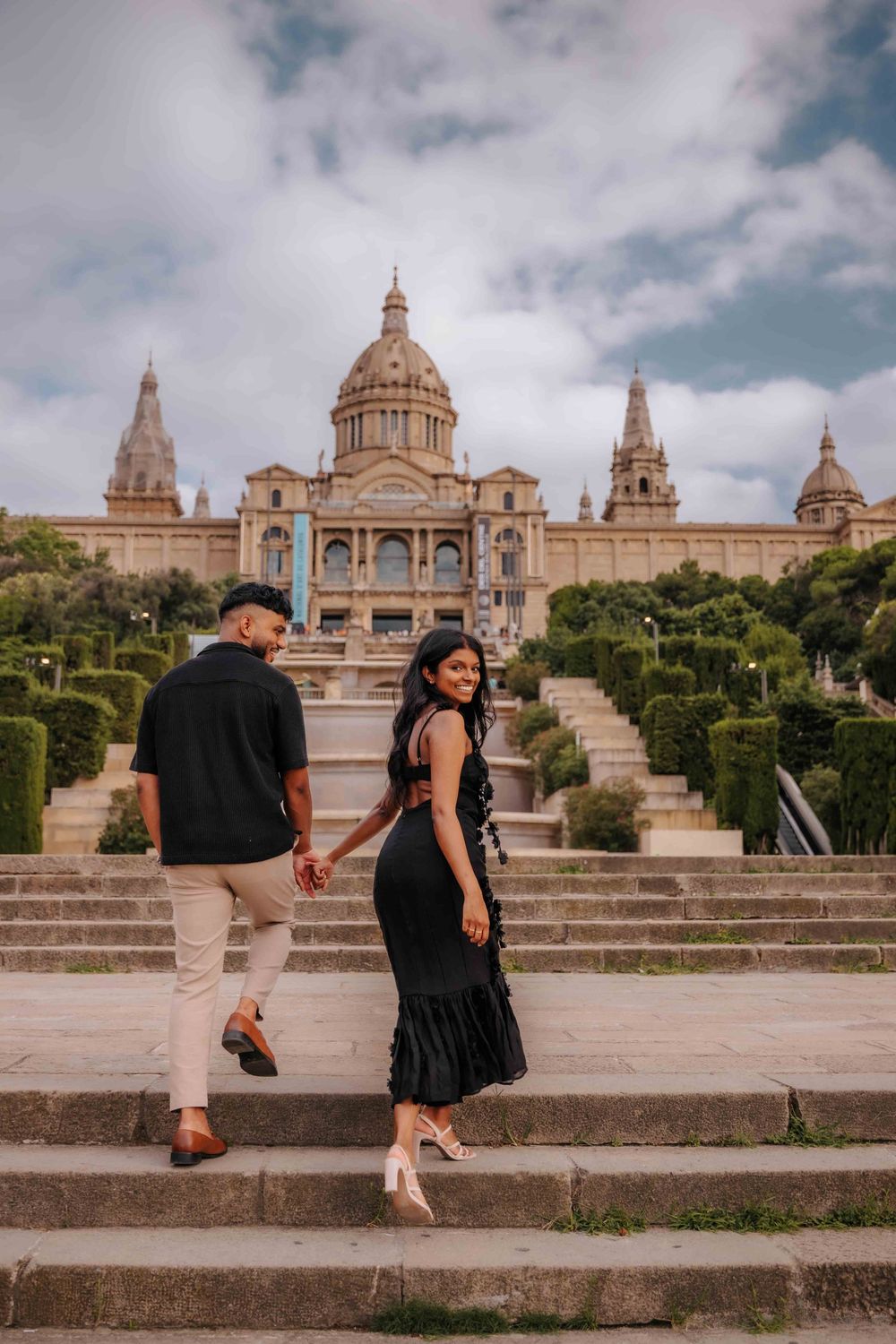 Romantic photoshoot in Montjuïc