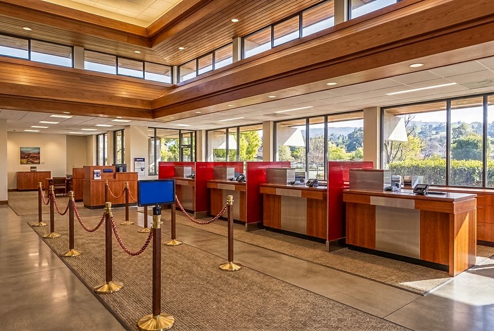 Michael Corona Photography Commercial Real Estate Retail building bank lobby interior