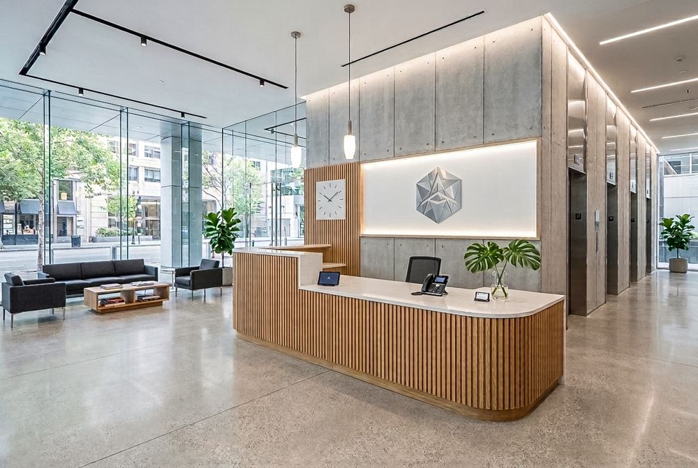 Michael Corona Photography Commercial Real Estate Office building lobby interior