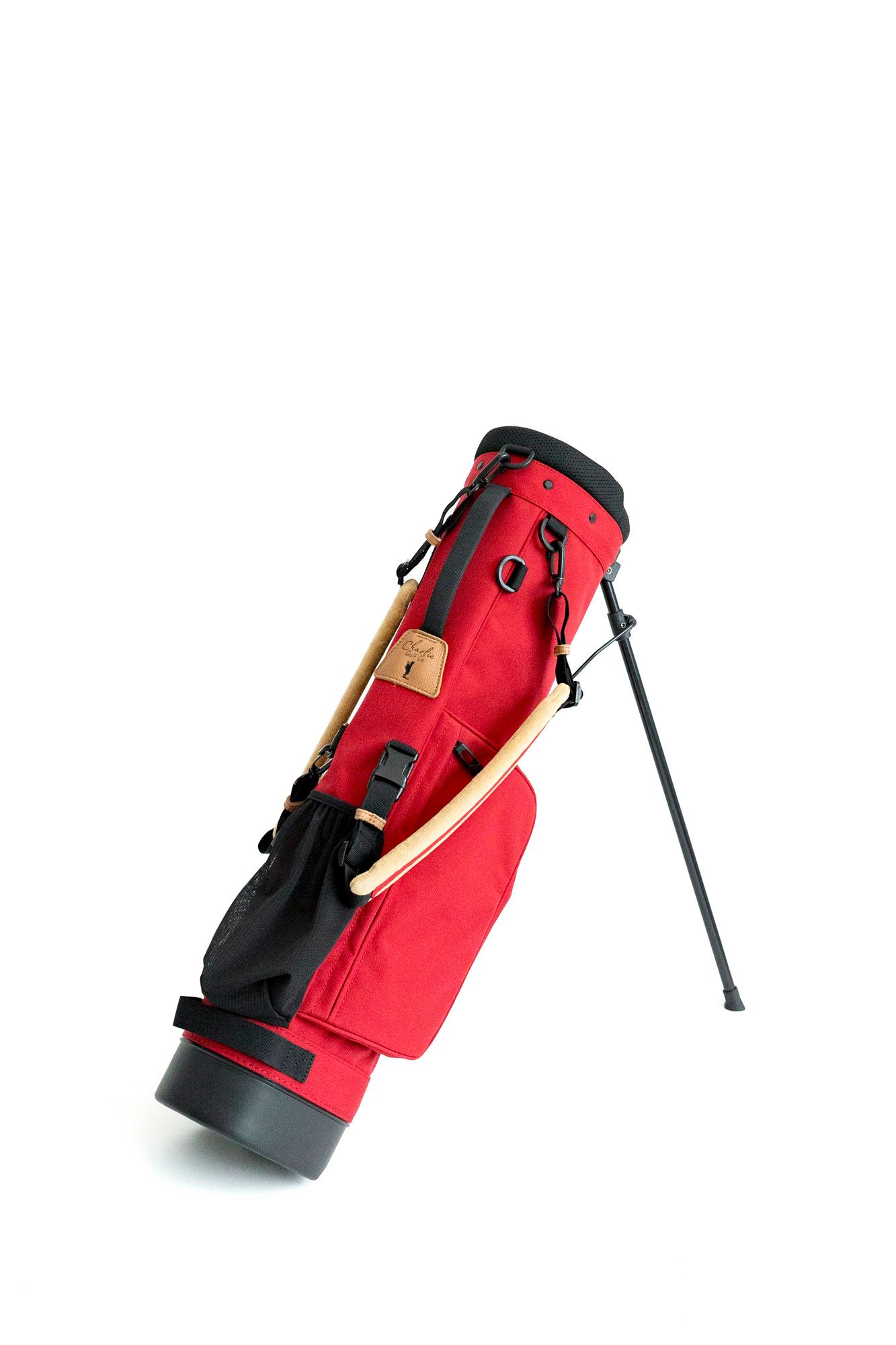 Junior golf clubs photographed as product dropouts on white background front view for Charlie Golf Co