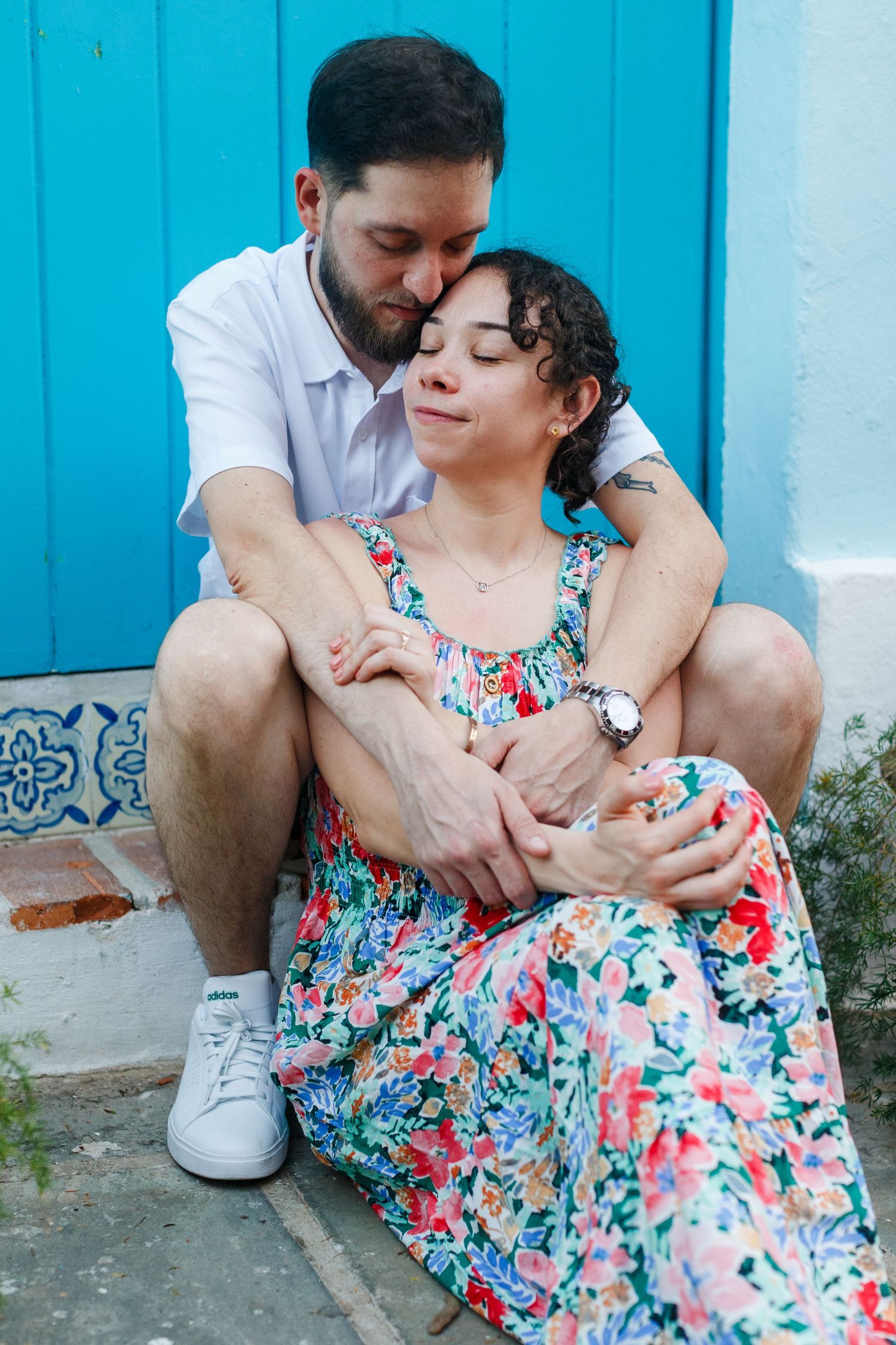 Couples portrait. Old San Juan, Puerto Rico.