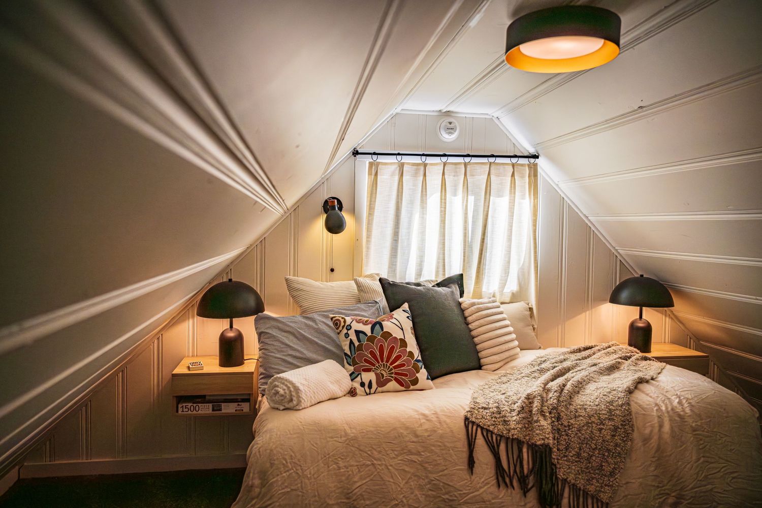 Cozy seating area in the loft