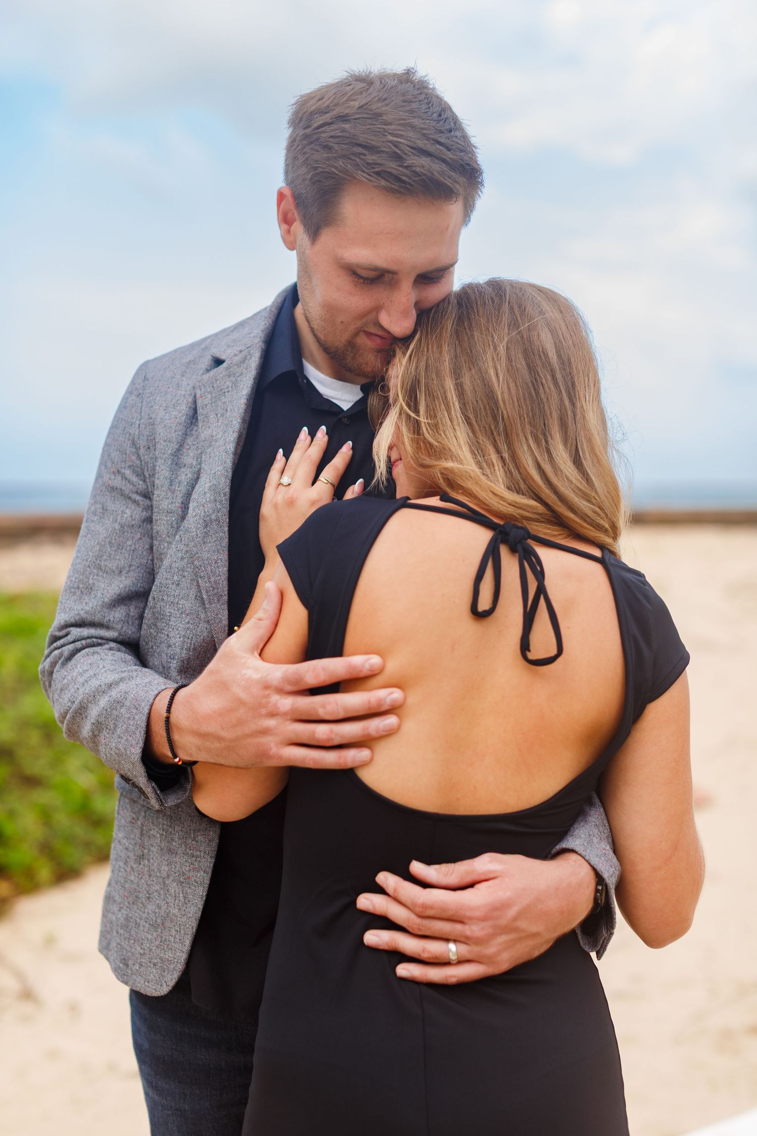 Couples portrait. Ventana al Mar park next to the Condado Vanderbilt Hotel in San Juan, Puerto Rico.