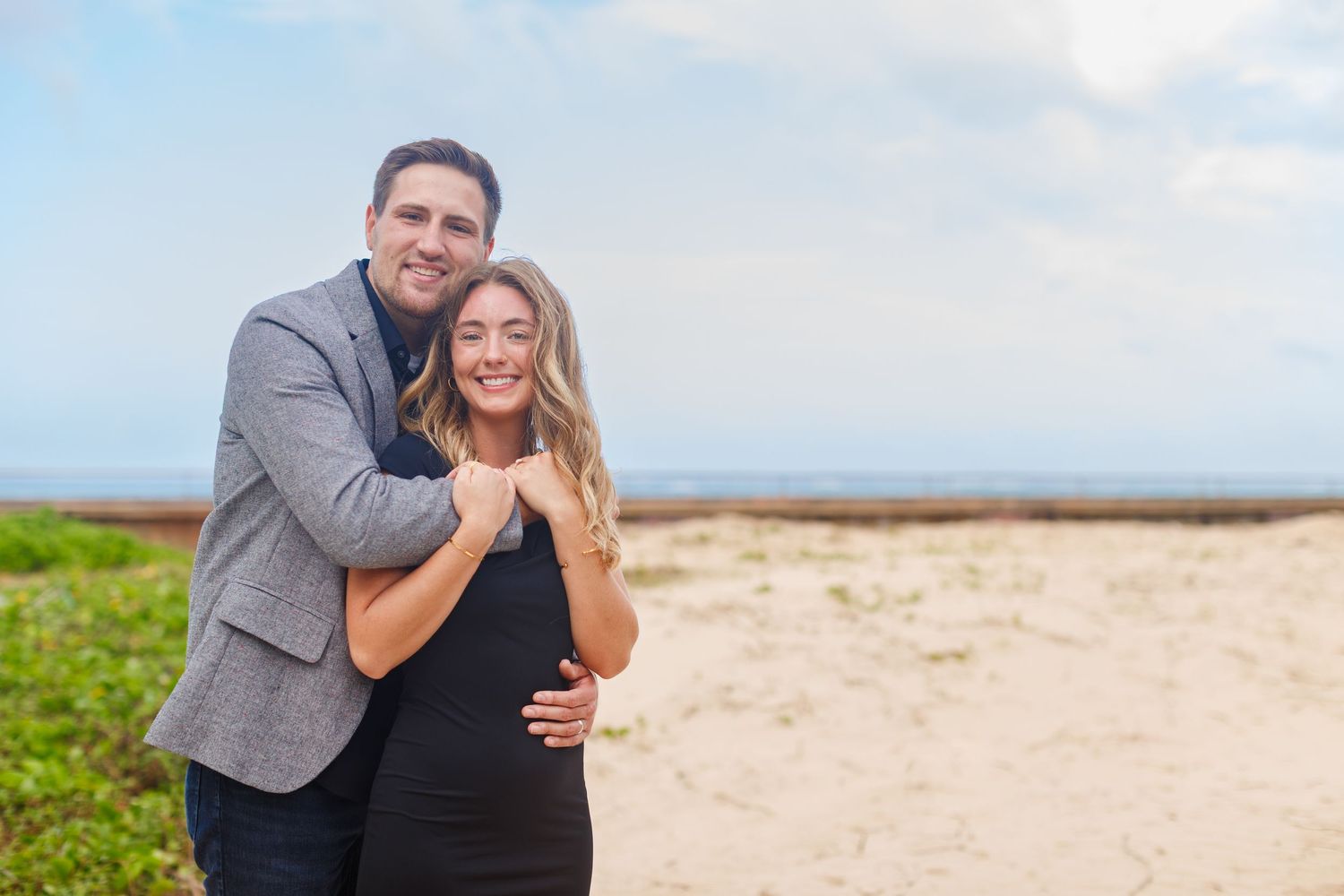 Couples portrait. Ventana al Mar park next to the Condado Vanderbilt Hotel in San Juan, Puerto Rico.
