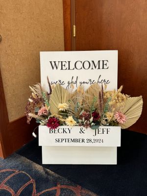 *Only Welcome Sign is a rental item through Better Than Bliss Events.