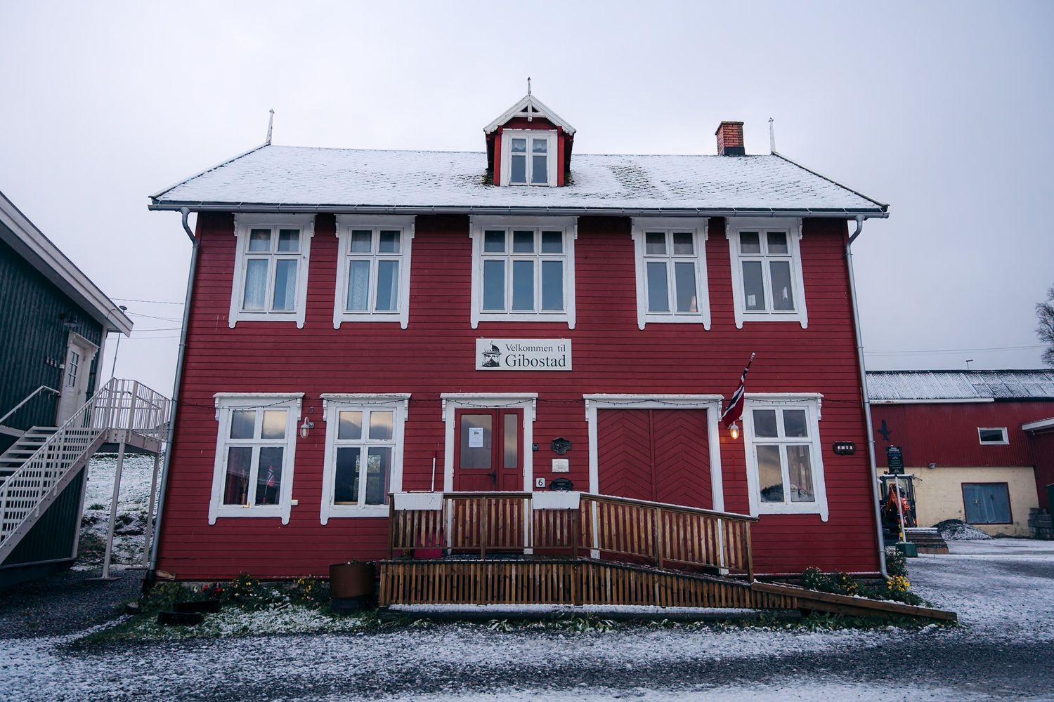 maison rouge de gibostad à senja
