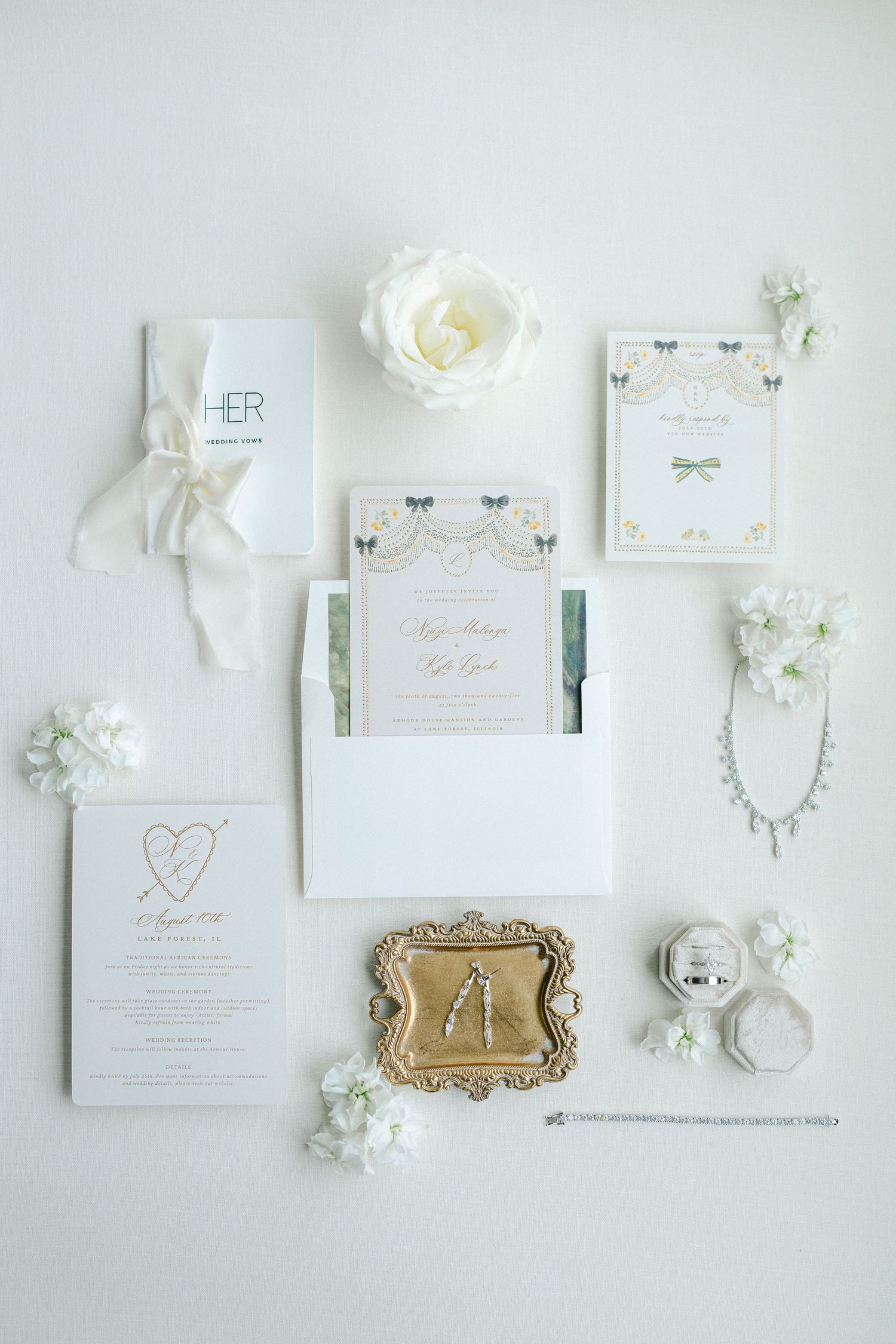 The Armour House Wedding in Lake Forest, IL - Bride Portraits
