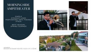 Musicians perform at Morningside Amphitheater outdoor performing arts venue in Sioux City, IA.