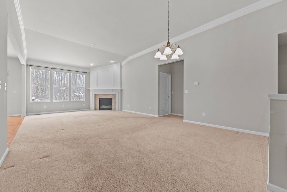 Professional real estate photography of a Living Room in Macomb, Michigan