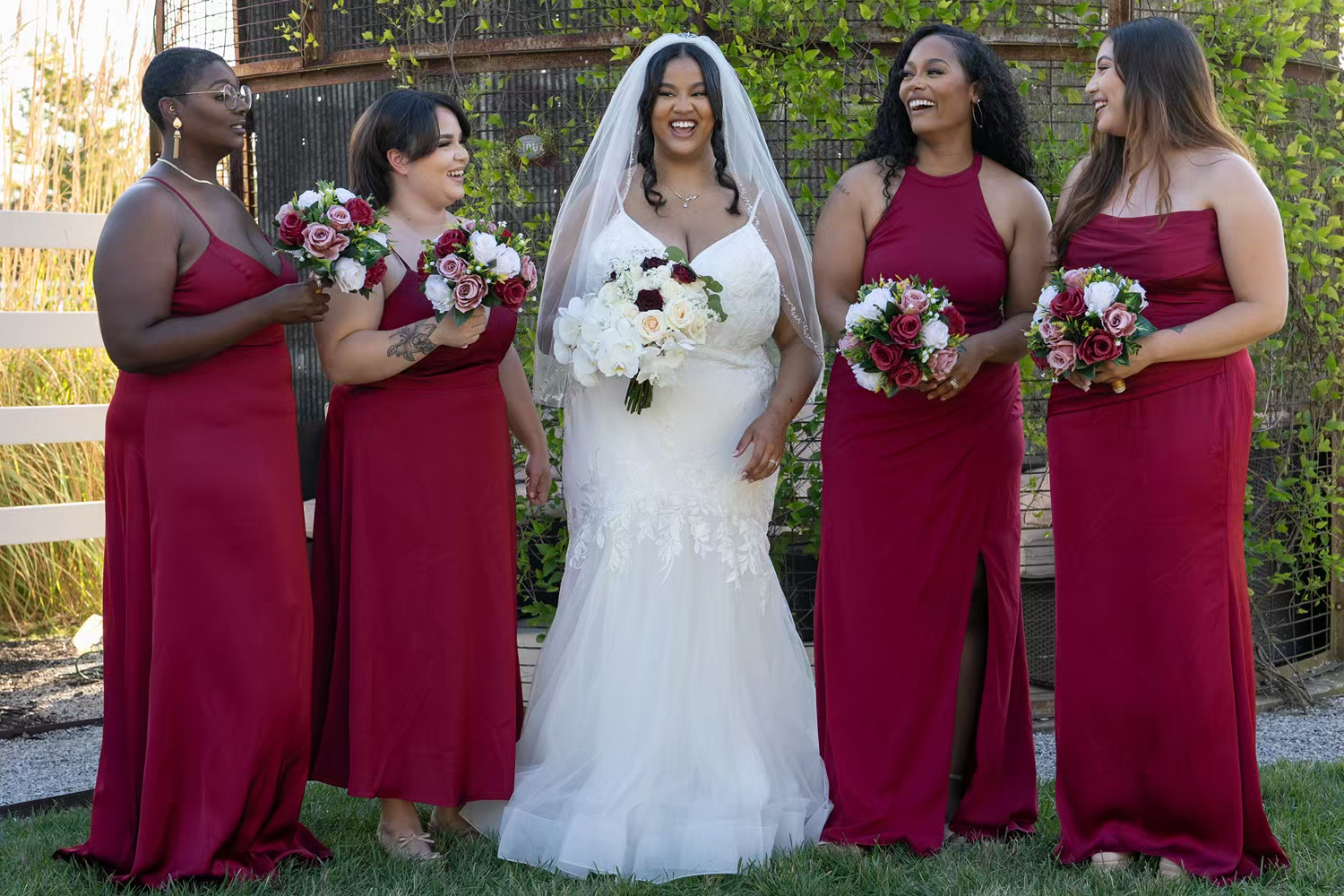Alum Creek Farm Wedding bridal party