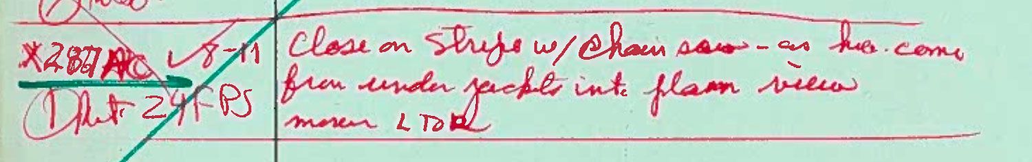 Gremlins script notes