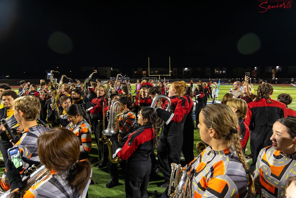 Phoenix AZMBA Marching Band Pictures senior BANNERS Anjeanette Photography High School AZ halftime performance photos
