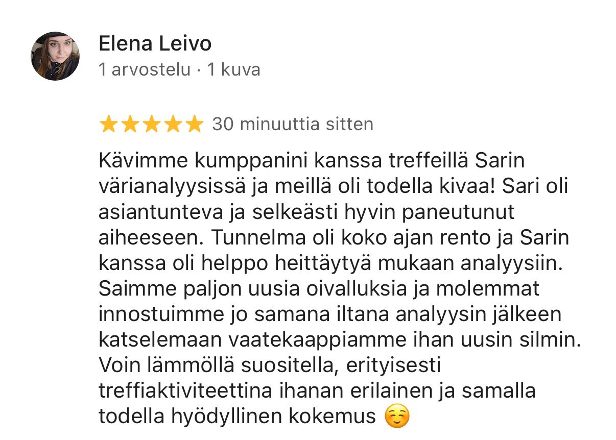 Paras Värianalyysi Helsinki