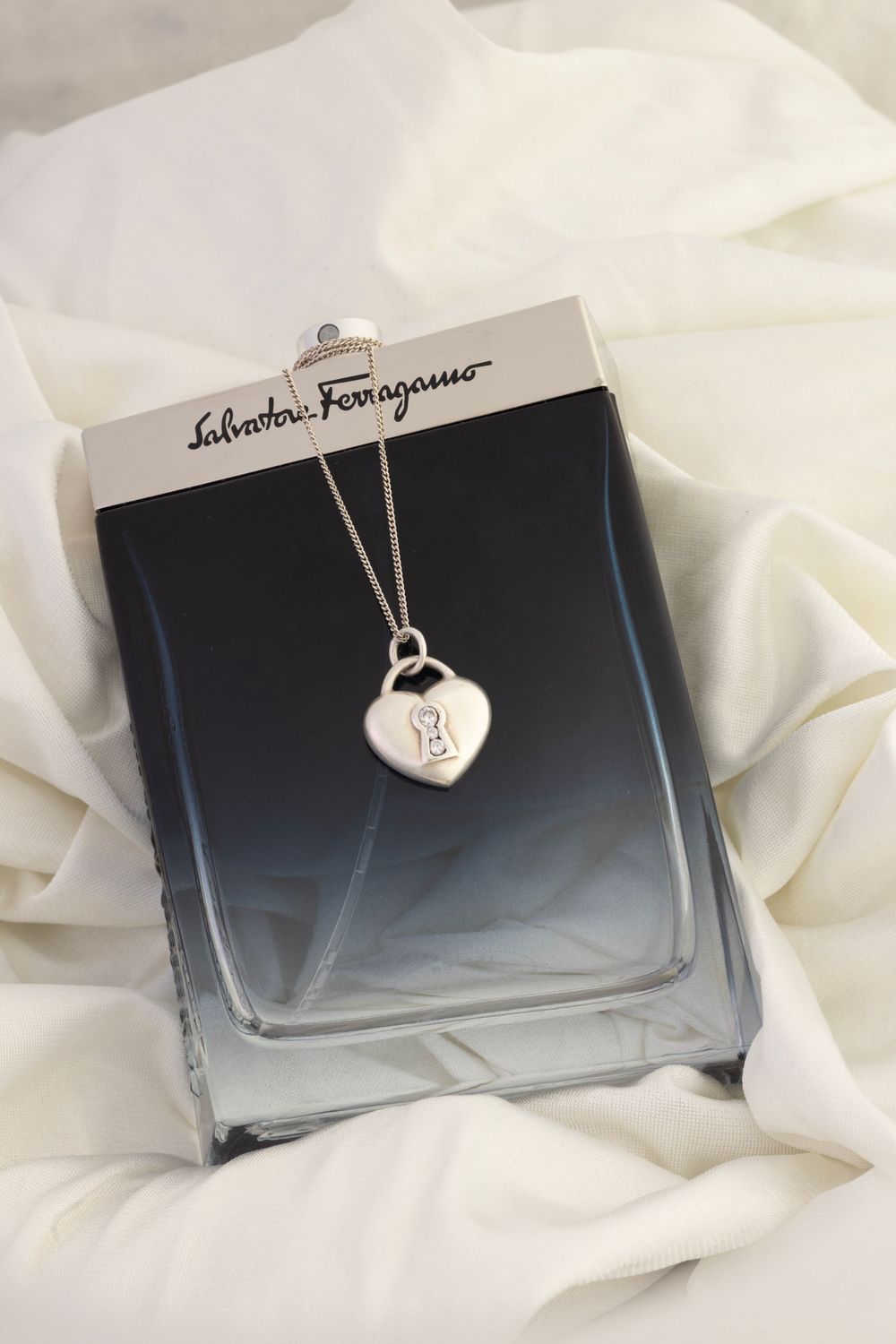 Memorial jewelry photographed