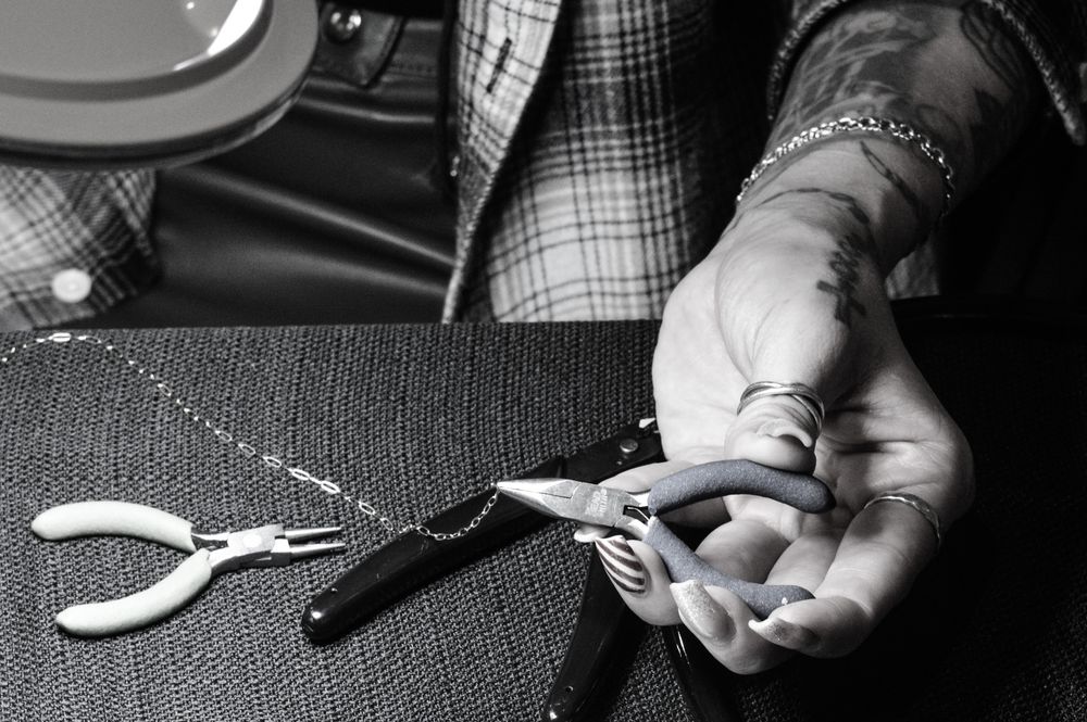 Chain and pliers