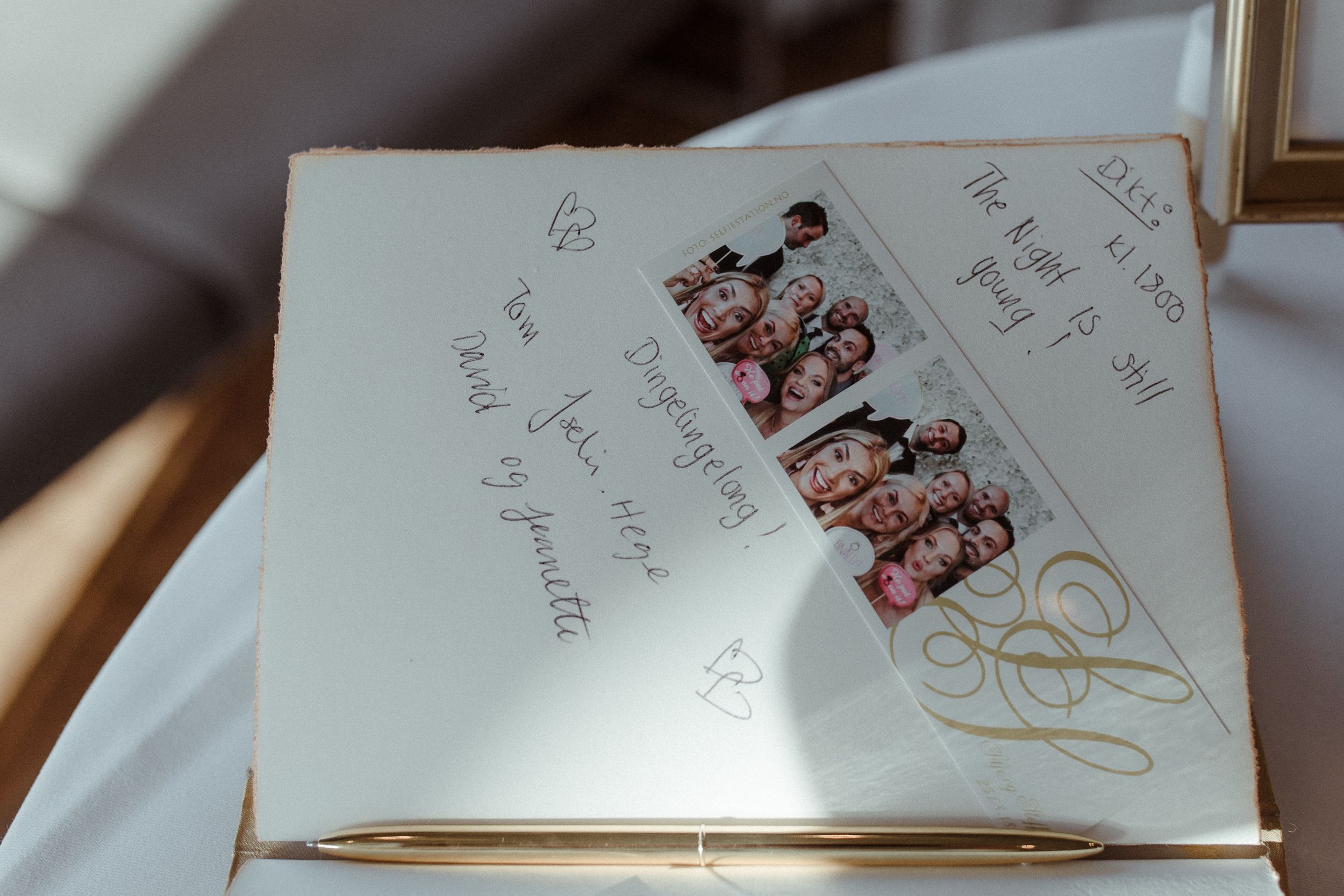 Wedding guestbook pages with colorful Disney-themed illustrations and handwritten messages.