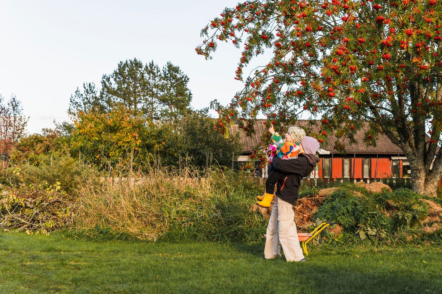 Familjefotografering - syskon, lek