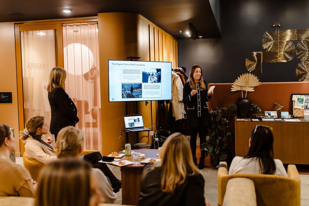 Candid image of a CEO speaking at a business meeting in Denver