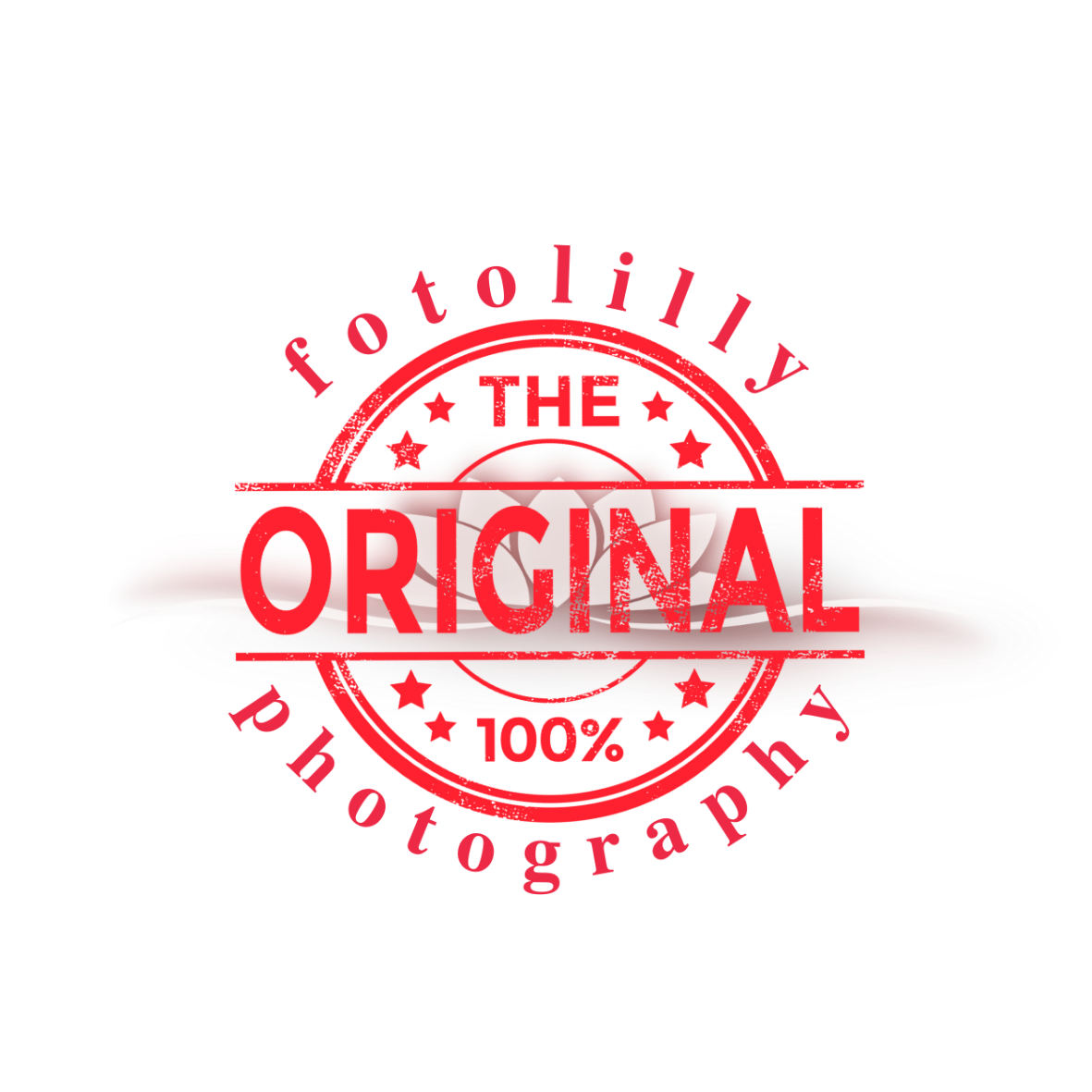 Official Fotolilly Photography intellectual property logo representing authentic original creative work produced without outsourcing