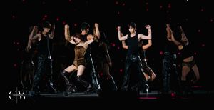 TWICE Hirai Momo  (모모, モモ,  平井 もも)  performs her solo stage 'Move Like That' in Hong Kong during TWICE 'THIS IS FOR' WORLD TOUR 2025-2026.