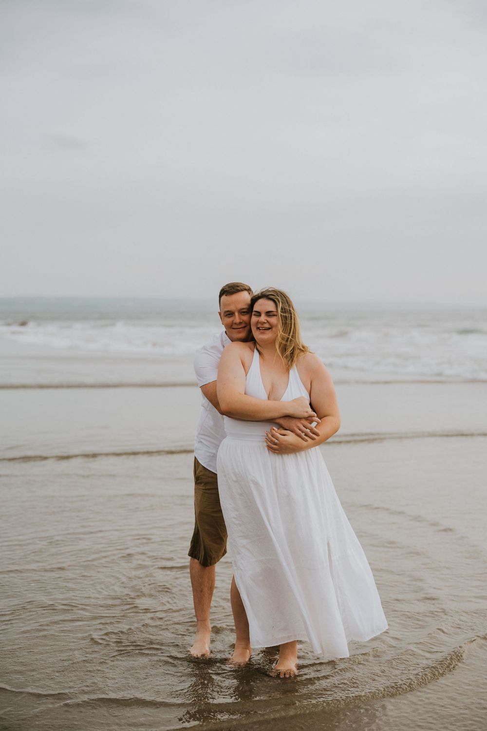 Surprise proposal photography at Petitenget Beach.