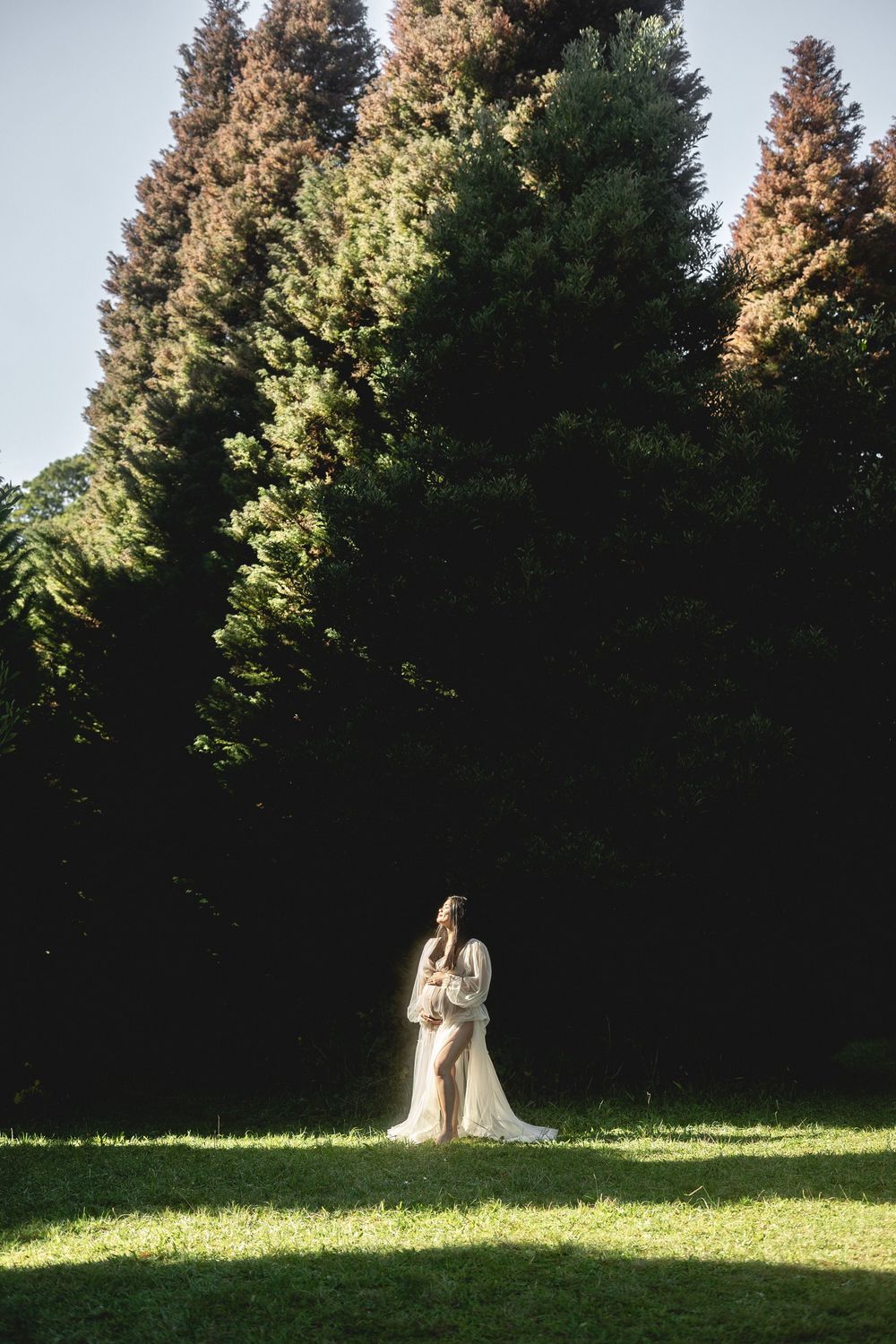 Sunset maternity photography session Dandenong Ranges golden hour