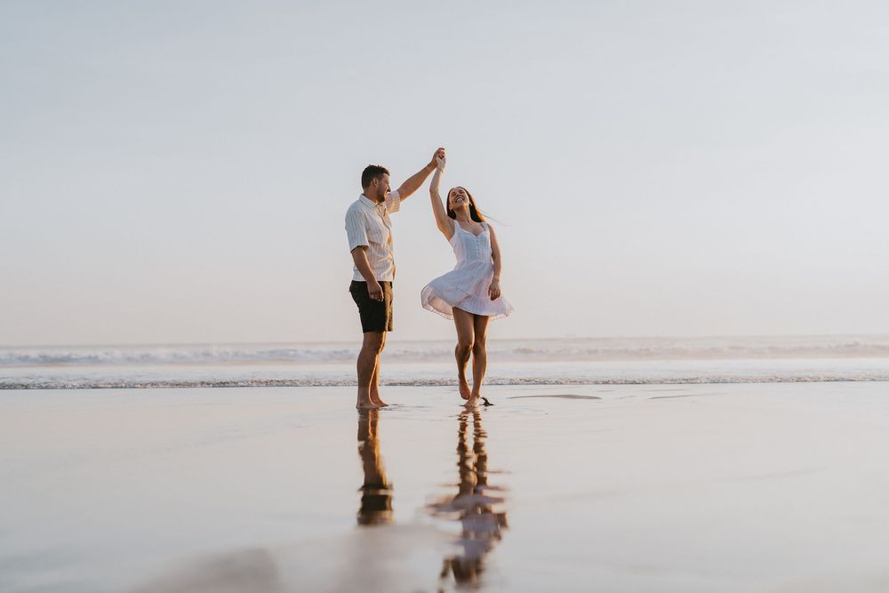 Romantic proposal at Petitenget Beach Seminyak