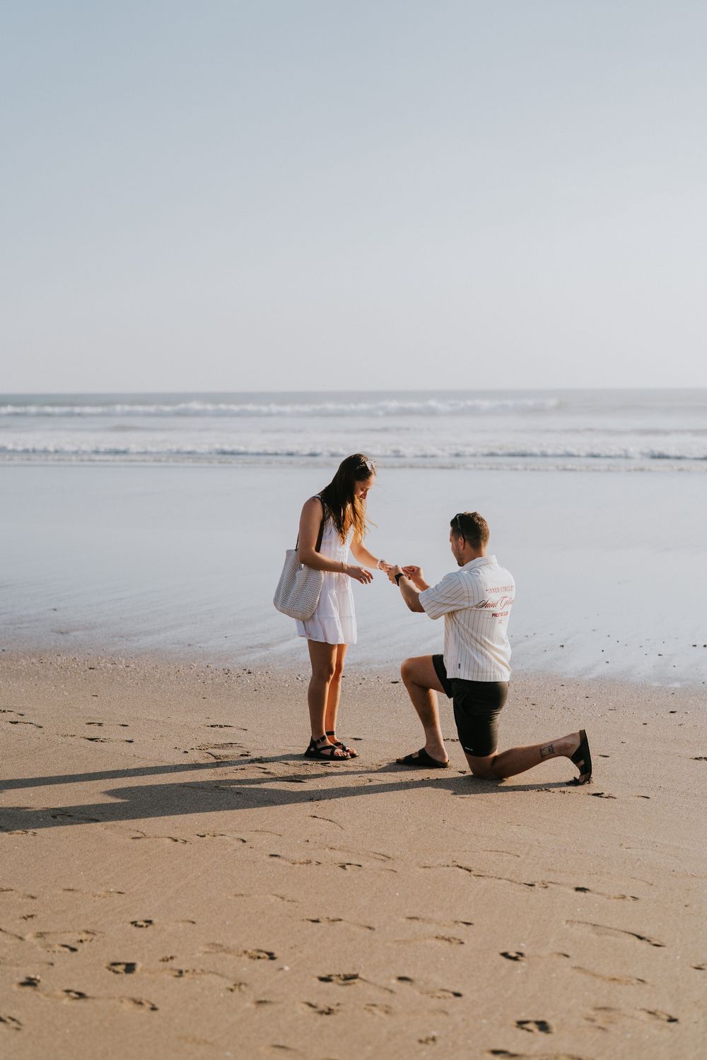Romantic proposal at Petitenget Beach Seminyak