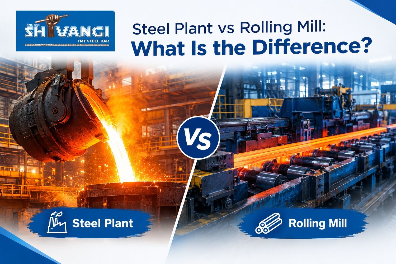 Steel Plant vs Rolling Mill