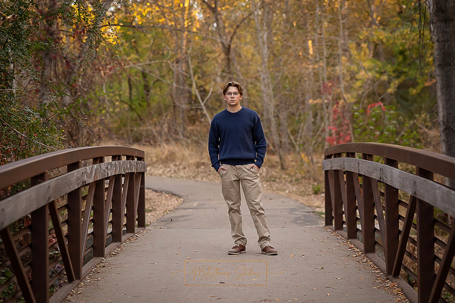 Senior portraits on the Boise River Greenbelt near Meridian, Idaho.