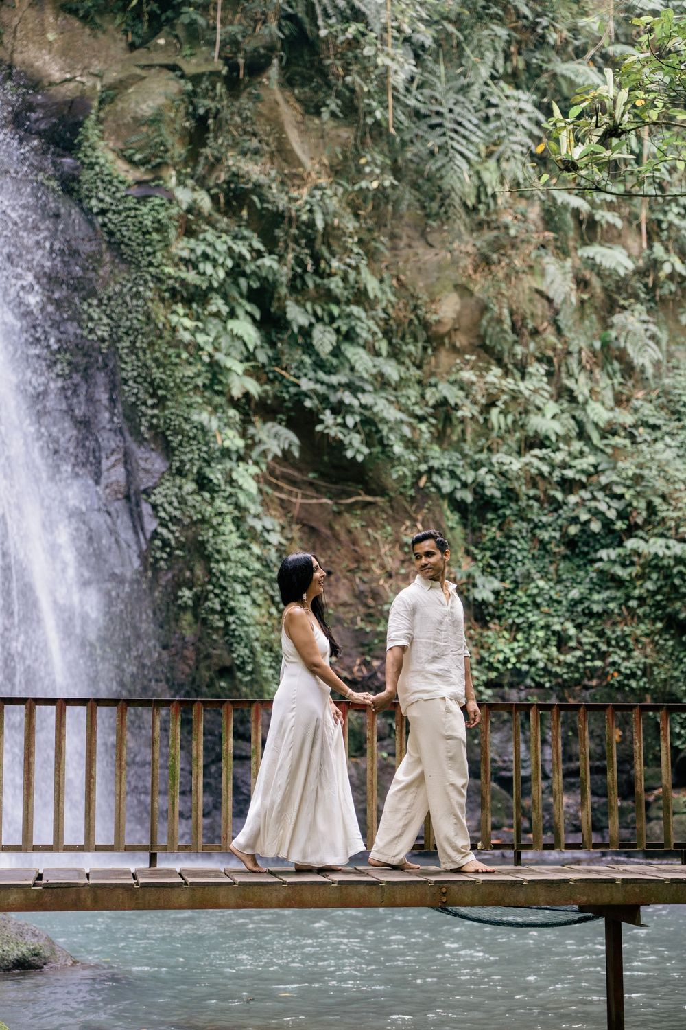Marriage proposal photography at Ulu Petanu Waterfall