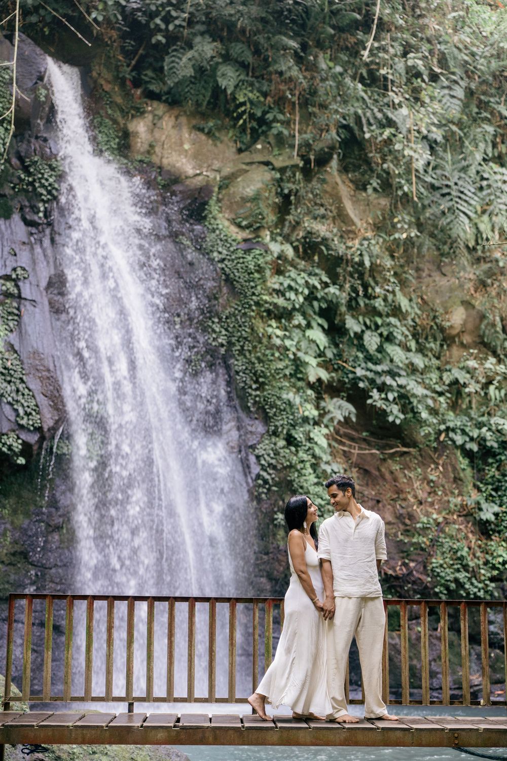 Engagement proposal photography at Ulu Petanu Waterfall