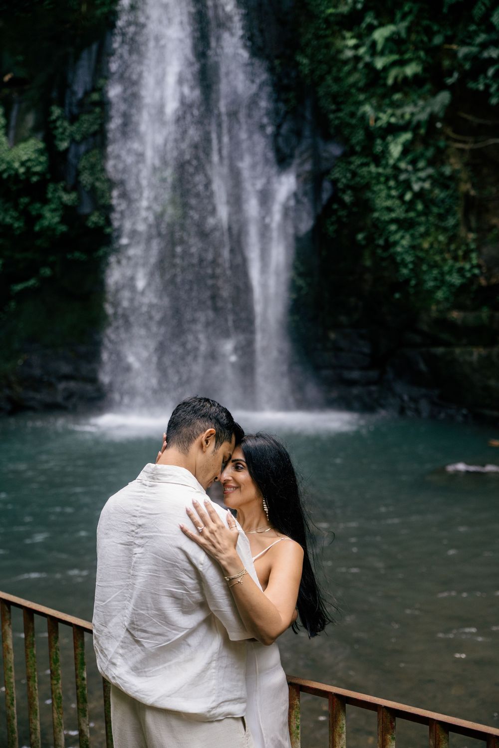 Engagement proposal photography at Ulu Petanu Waterfall