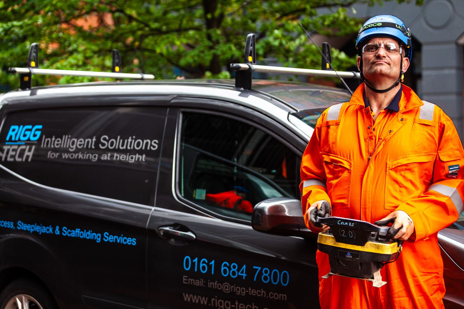 Rigg Tech operatives carrying out specialist work at height