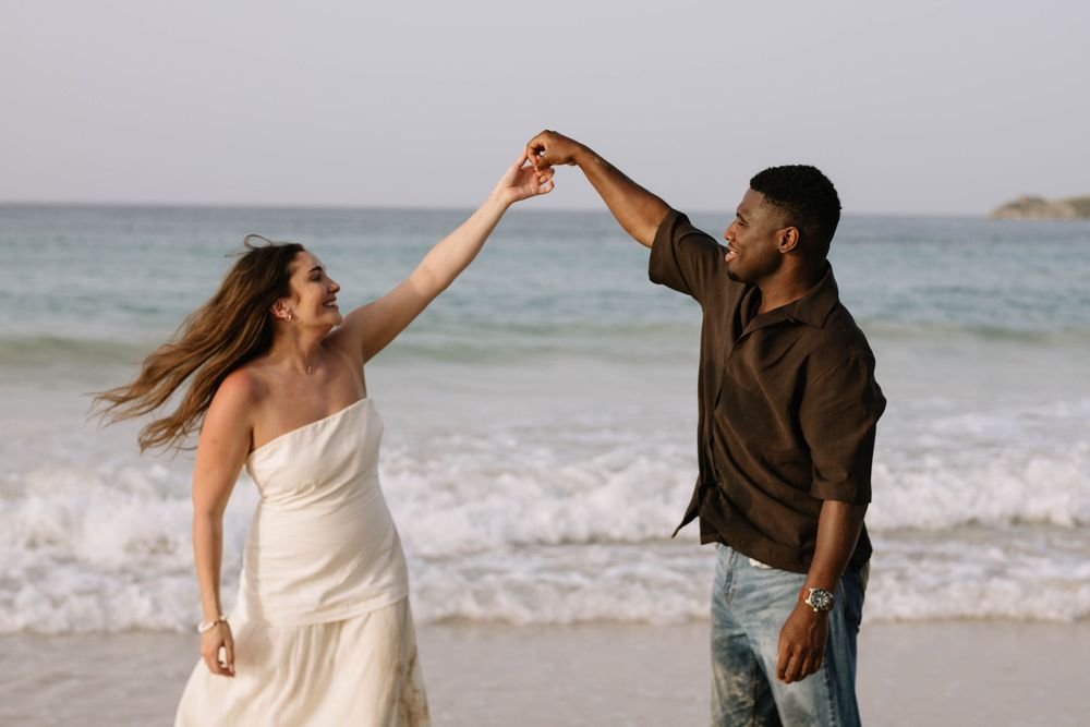 Romantic Punta Cana engagement photos celebrating your relationship through natural, joyful, and timeless imagery.