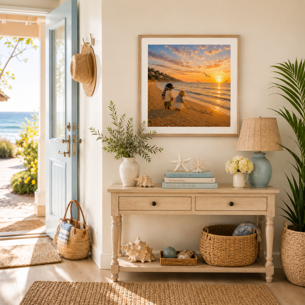 Coastal decor. Inspired By Mark & Poppy. Love Lane Designs.