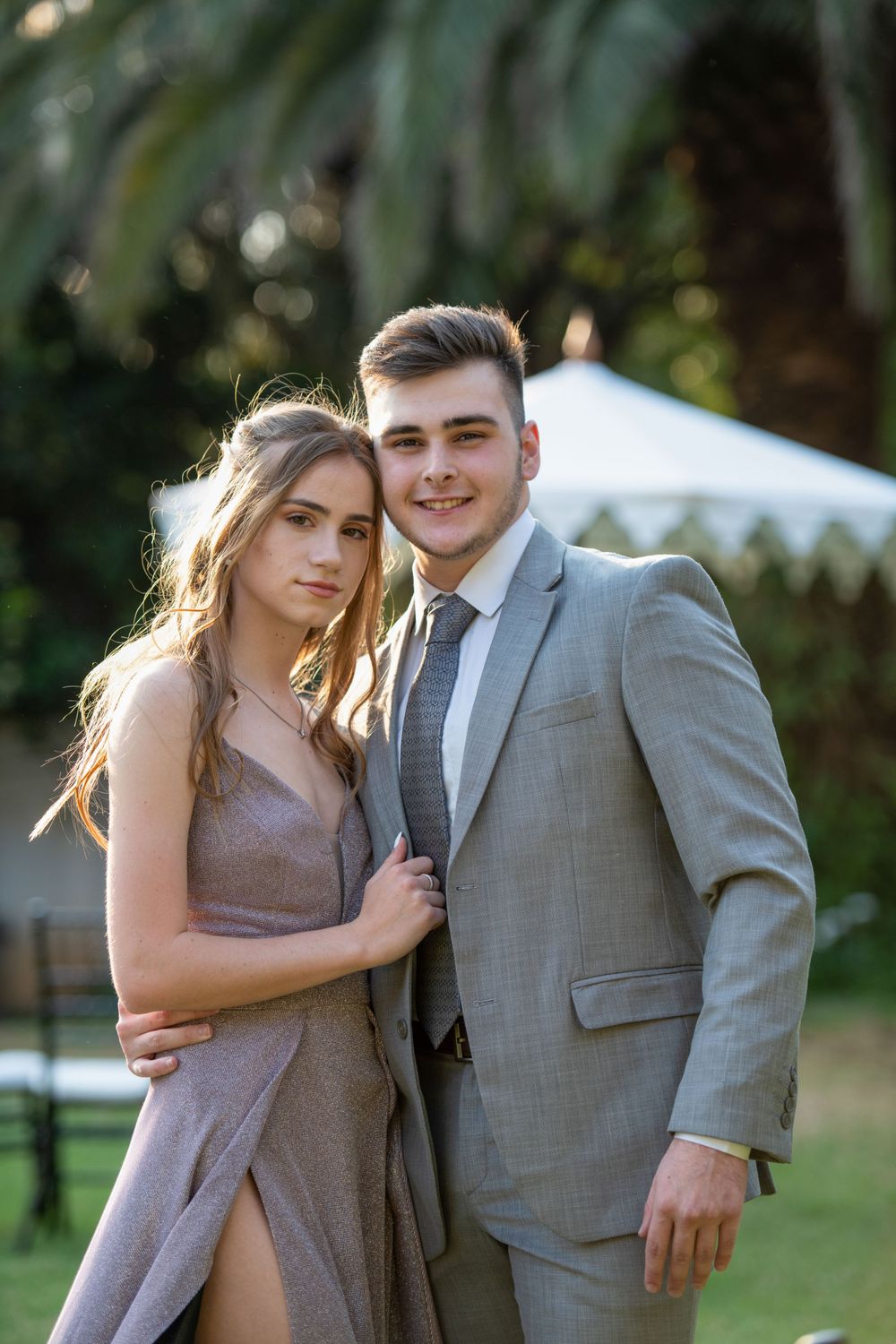 A couple at a matric dance shoot in Grahamstown