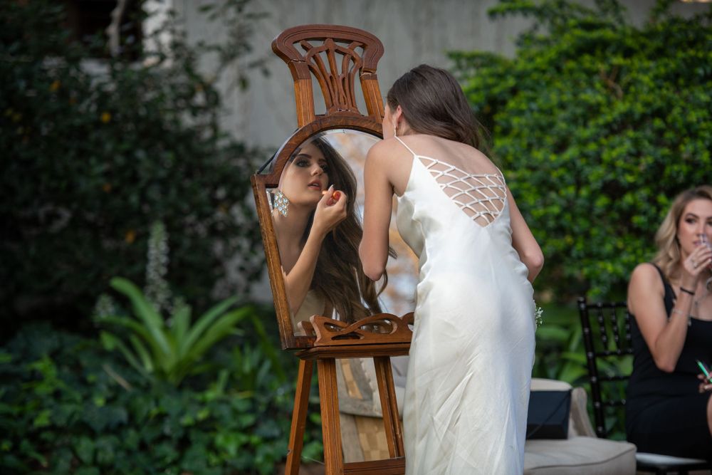 A candid photo of a girl at a Matric Dance Pres photo shoot.  Kingswood College