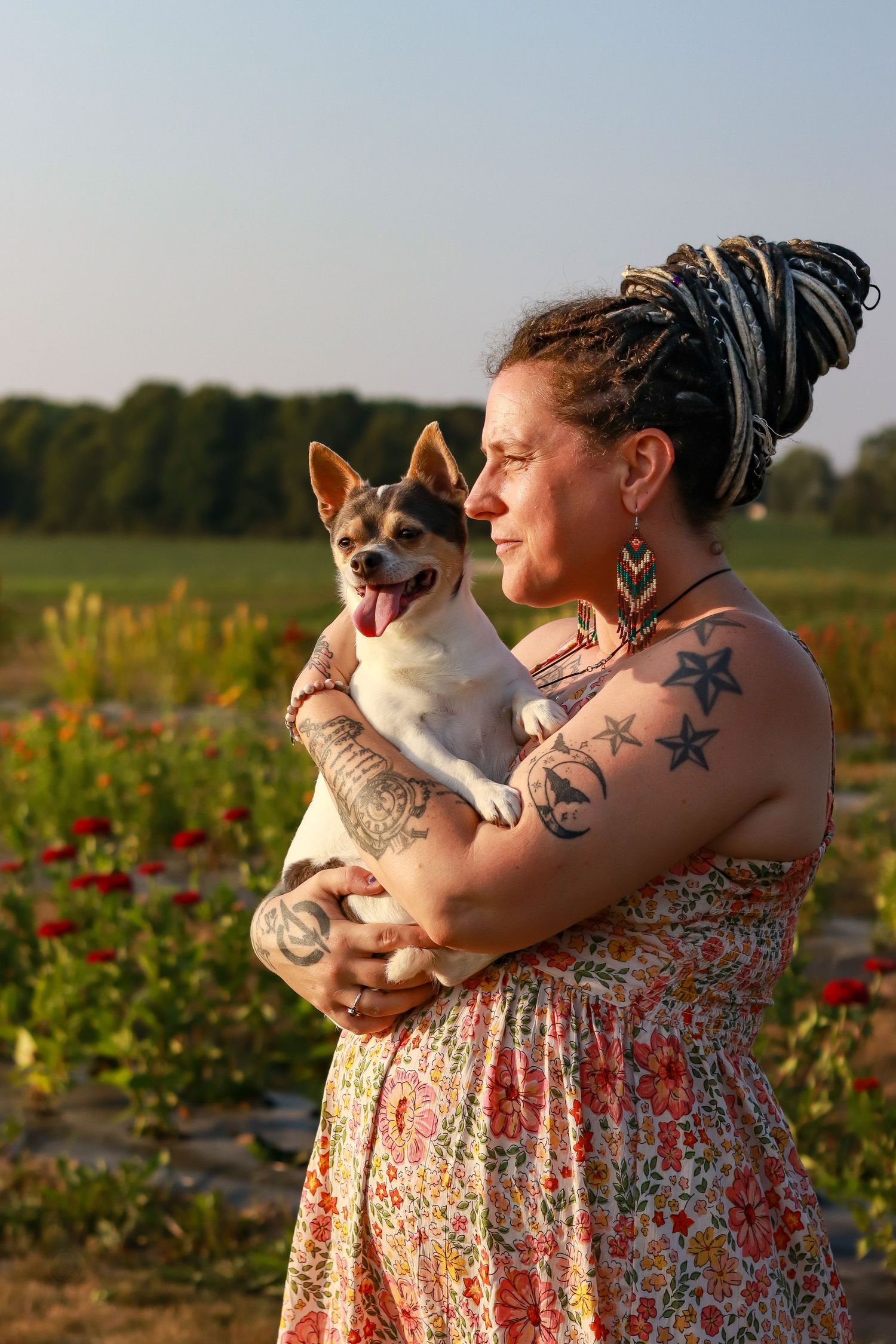Sunset doggie & me